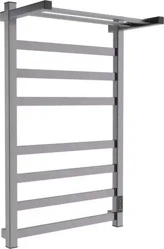 Полотенцесушитель Маргроид Ferrum Вид 81/10 СНШ 80x50 с полкой (графит, таймер справа) - изображение в каталоге