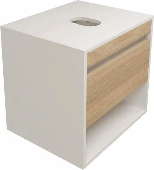Teymi Тумба под умывальник Ritta 55см T60537 (белый/дуб) – фото товара