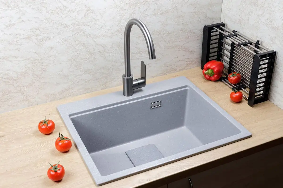 Кухонная мойка Marblan Comfort 60 (серебристый, с сифоном и колландером) - фото товара