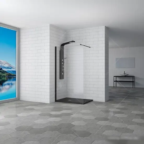 Душевая стенка RGW WA-010B 70 (черный/матовое стекло) - фото товара