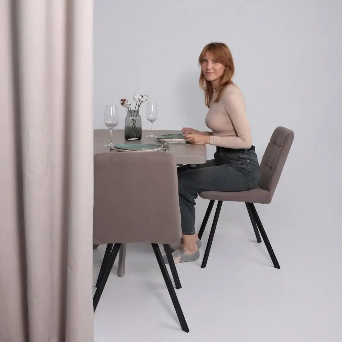 Стул Мамадома Rommy (b05 Latte Lux/черный) – фото товара