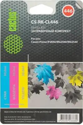 Чернила CACTUS CS-RK-CL446 (заправочный набор) – изображение в каталоге
