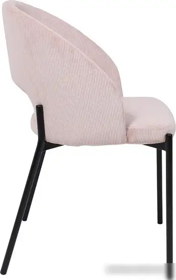 Стул AksHome Elsa (розовый велюр Fjord 91/черный)