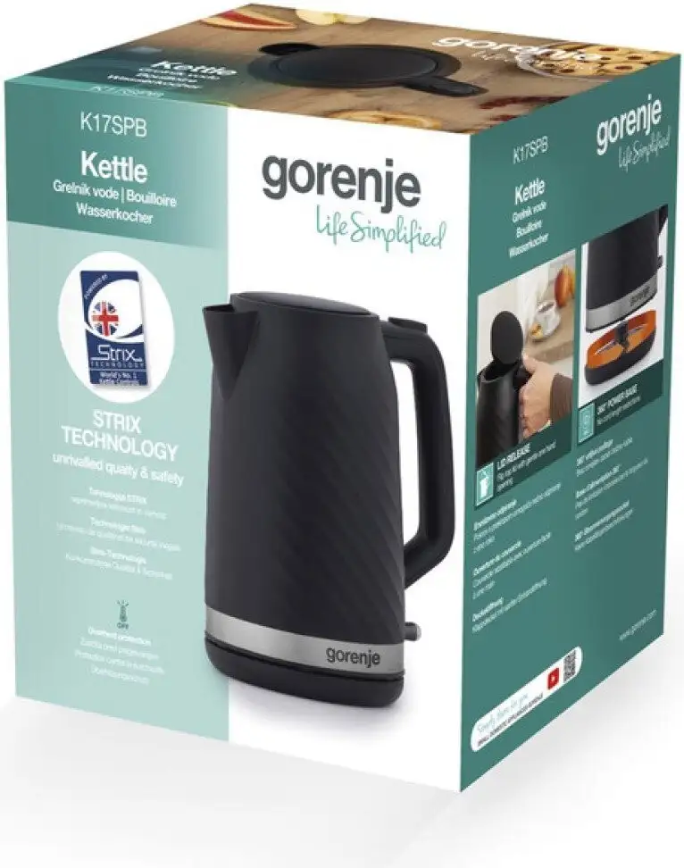 Электрический чайник Gorenje K17SPB - фото товара
