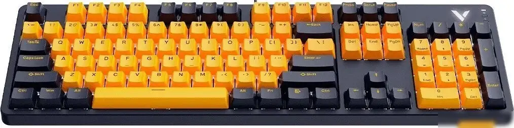 Клавиатура Rapoo V500 Pro 2024 (темно-синий/желтый) – фото товара