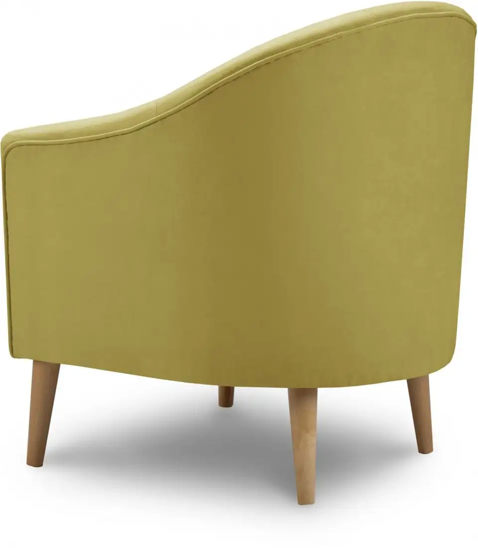 Интерьерное кресло Mio Tesoro Арти (Velutto 28/натуральное дерево) – фото товара