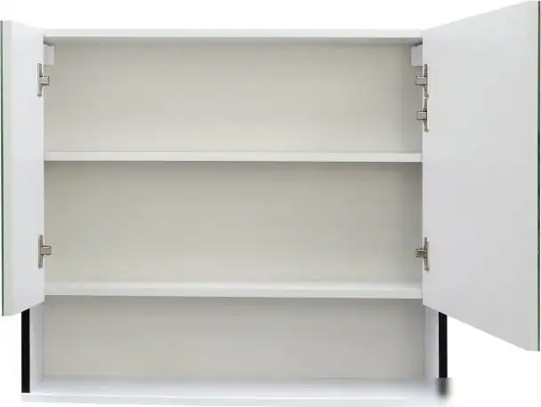 Doratiz Шкаф с зеркалом для ванной Астра 80 2711.030 (белый/венге) – фото товара