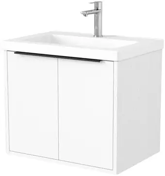 Дабер Тумба под умывальник 018 Тобага/Эридан/Артвин 60 Т18.6Т.0.5Ч (белый древесный/ручка черная) – изображение в каталоге