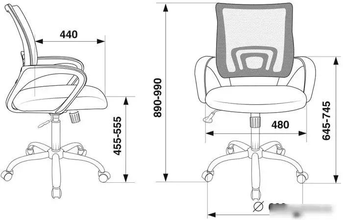 Кресло Бюрократ CH-695N/SL/BL/TW-11 (черный/синий) – фото товара