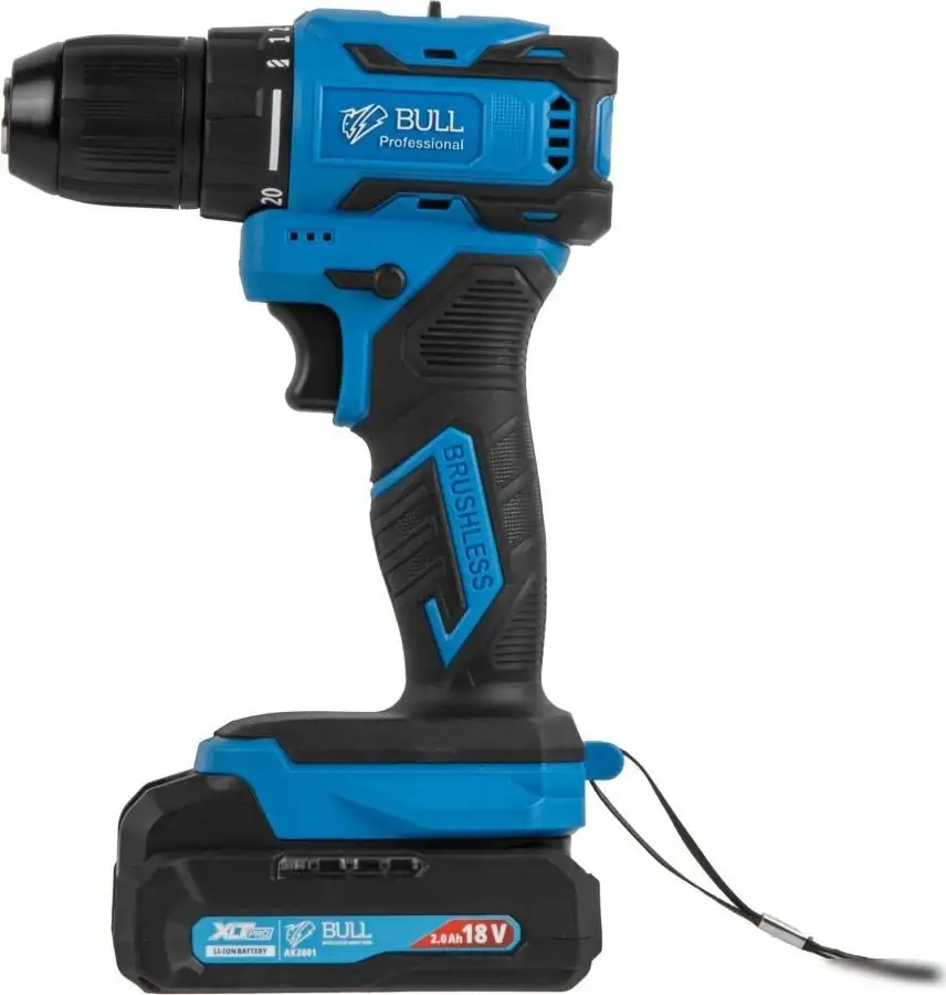 Дрель-шуруповерт Bull SR 1804 1329881 (с 2-мя АКБ, кейс) – фото товара