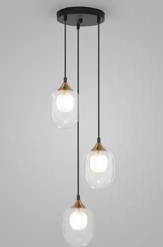 Подвесная люстра Евросвет 70216/3 латунь – изображение в каталоге