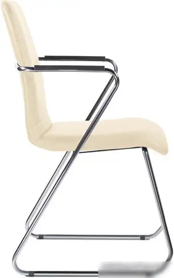 Кресло Brabix Visit CF-101 (хром/экокожа бежевый) – фото товара