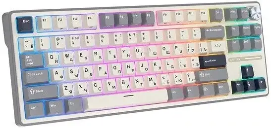 Клавиатура Royal Kludge R87 Pro Half Grey (RK Brown) – фото товара