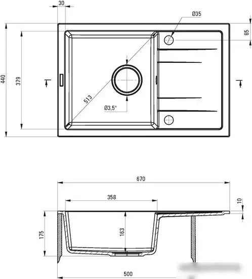 Кухонная мойка Deante Corio ZRCC2113 - фото товара
