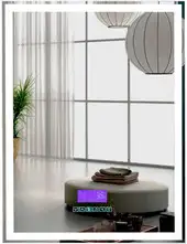Пекам Зеркало Greta 80x100 greta-80x100MP (с подсветкой, с многофункциональной панелью, подогрев)