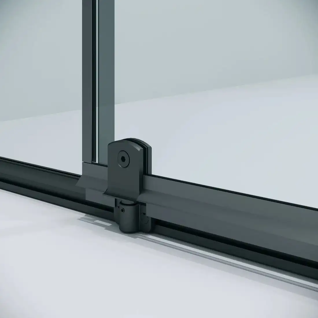 Душевая дверь Niagara Nova NG-35-8AGR 80х195 (графит/прозрачное стекло) - фото товара