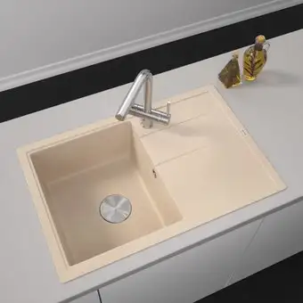 Кухонная мойка ZorG Rock 78 Premium beige - изображение в каталоге