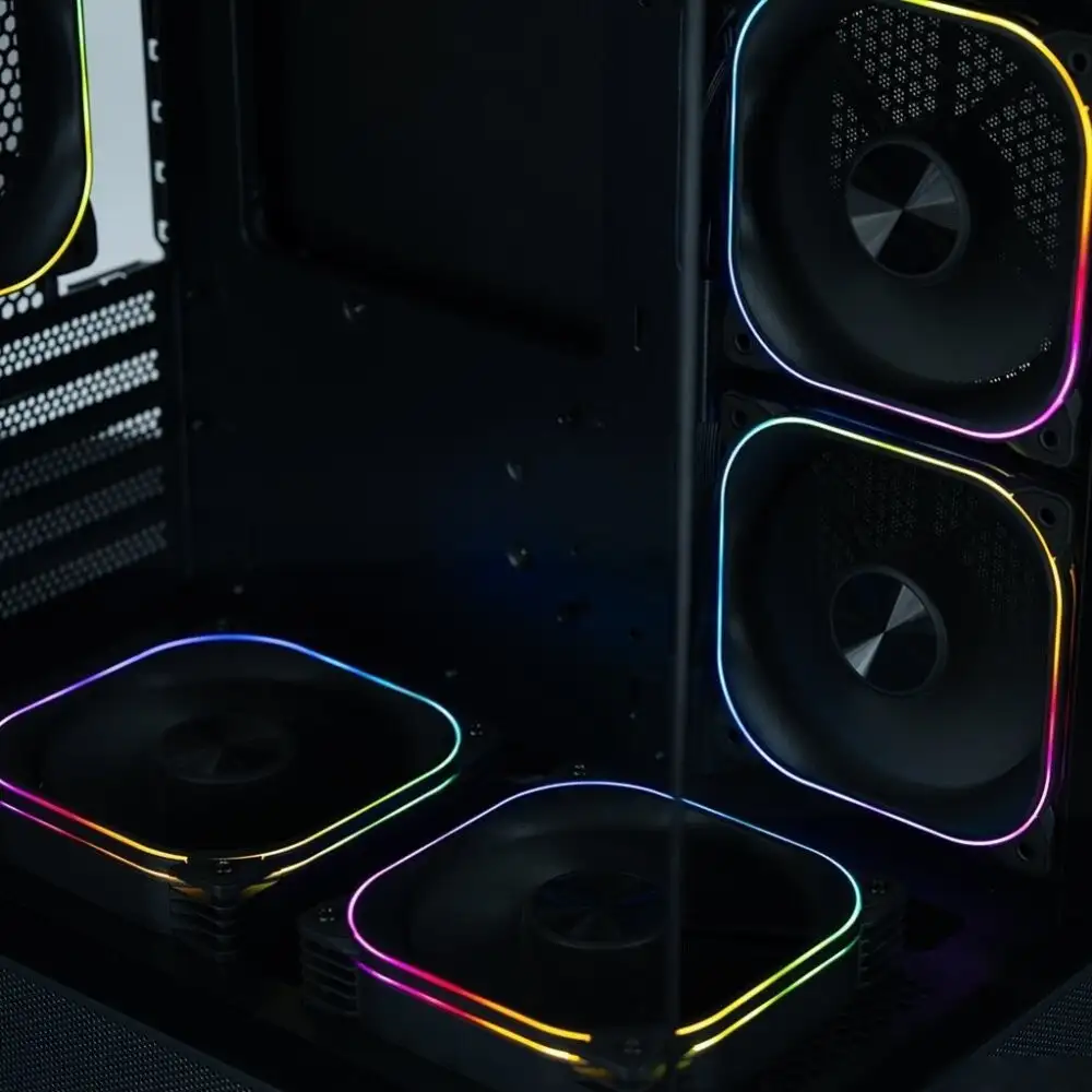 Корпус XASTRA Q400M 5ARGB-FG-C6-UC (черный) – фото товара