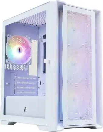 Корпус 1stPlayer TRILOBITE T4 MESH FRGB (белый) – изображение в каталоге