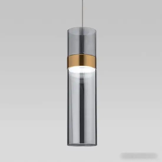 Подвесная люстра Евросвет Lumen 50244/1 LED латунь/дымчатый – фото товара