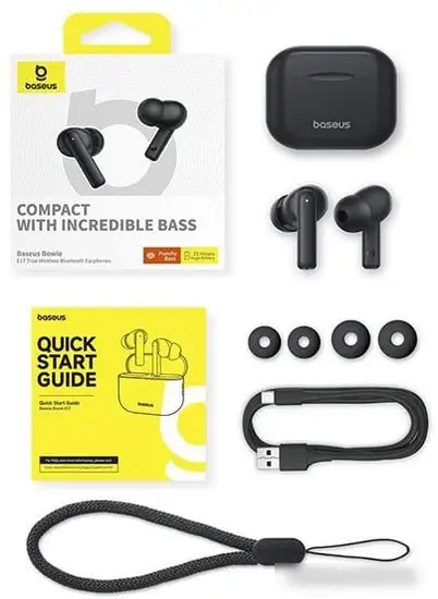 Наушники Baseus Bowie E17 (черный) – фото товара