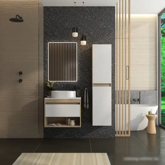 Teymi Тумба под умывальник Ritta 65 T60520 (дуб эврика/белый матовый) – фото товара