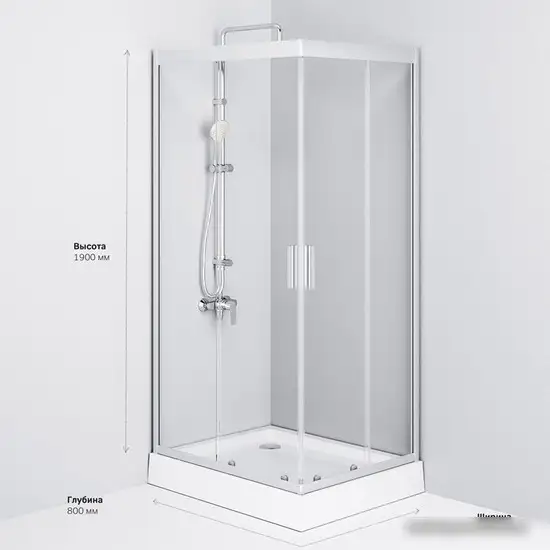 Душевой уголок AM.PM Gem W90G-404-120280-MT 120x80 - фото товара