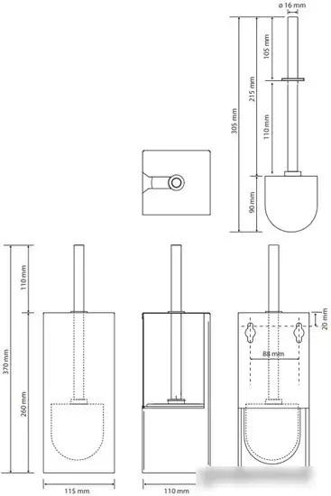 Ершик для унитаза Bemeta Niva 101113091 – фото товара