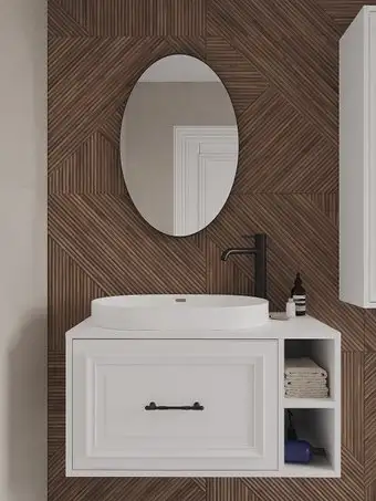 ЗОВ Тумба под умывальник Анталья 80 A80LWMW1BC (белый матовый) – изображение в каталоге