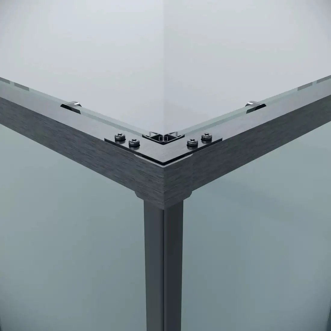 Душевая дверь Grossman Galaxy 120x195 1/2.K33.01.12.42.00 (графит сатин/стекло прозрачное) - фото товара