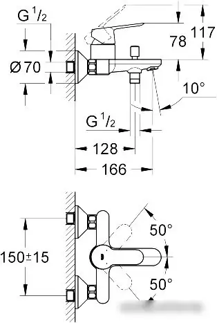 Смеситель Grohe BauEdge 23334000 - фото товара