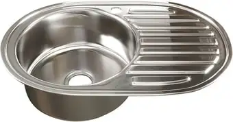 Кухонная мойка Mixline 528188 (левая, полированная, 0.6 мм)