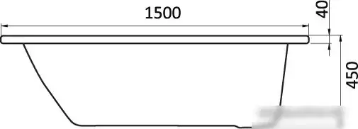 Ванна Santek Монако 150x70 1WH111976 (с каркасом и экраном) - фото товара
