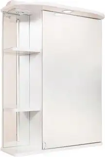 Onika Шкаф с зеркалом Карина 55.01 правый (белый) [205513] – изображение в каталоге