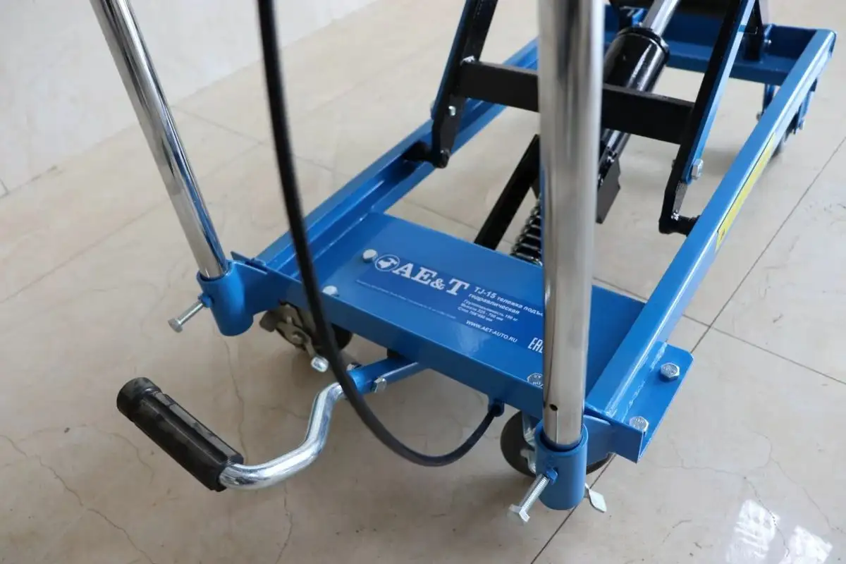 Тележка гидравлическая платформенная AE&T ТJ-15 150кг – фото товара