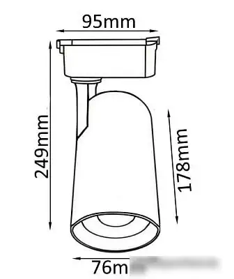 Трековый светильник Crystal Lux CLT 0.31 006 30W BL – фото товара
