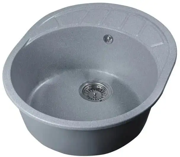 Кухонная мойка Marblan Ovata L (серебристый) - фото товара