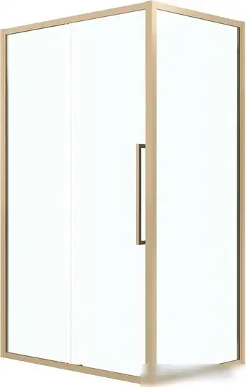 Душевой уголок Grossman Cosmo 120x80x195 120.K33.02.1280.32.00 (золото сатин/прозрачное стекло) - изображение в каталоге