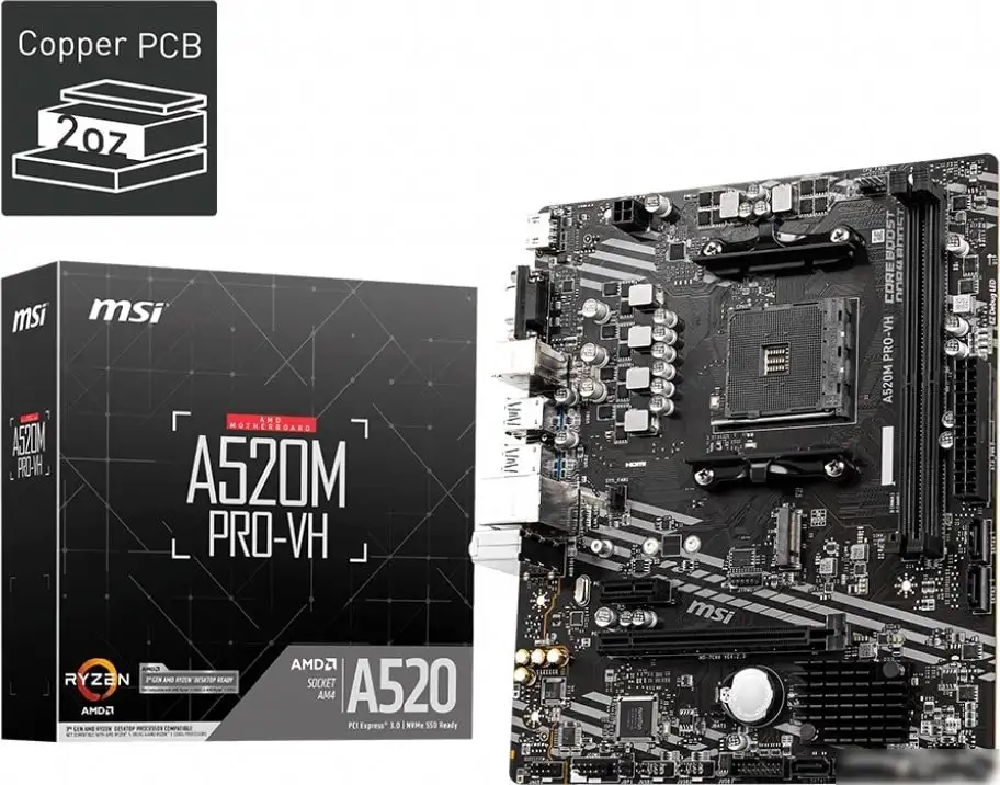Материнская плата MSI A520M PRO-VH – фото товара