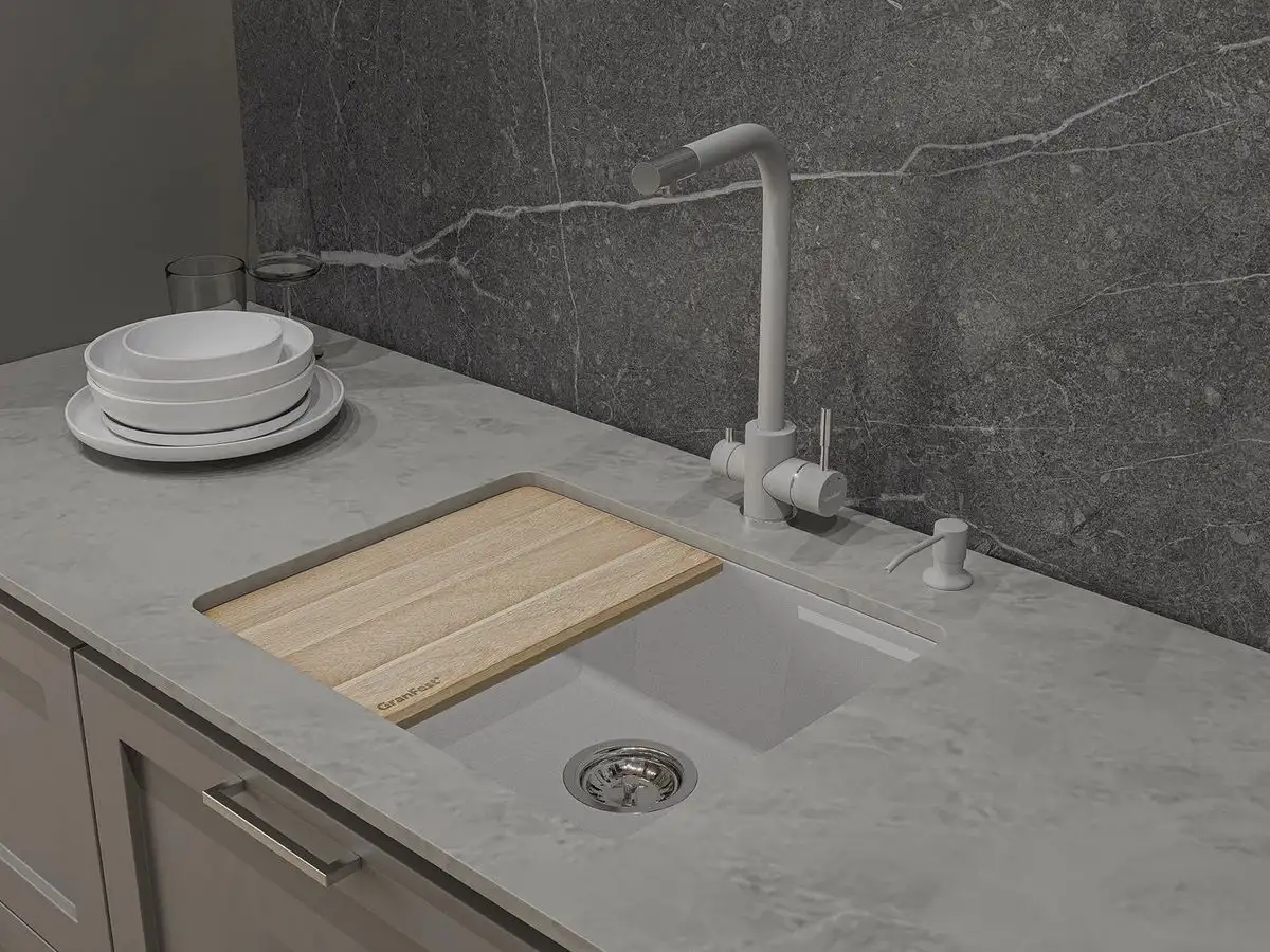 Кухонная мойка GranFest GF-Urban-4555 (темно-серый) - фото товара