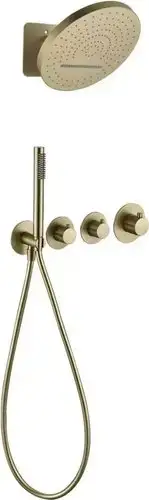 Душевая система Grocenberg GB5020 с термостатом (золото матовый) - изображение в каталоге