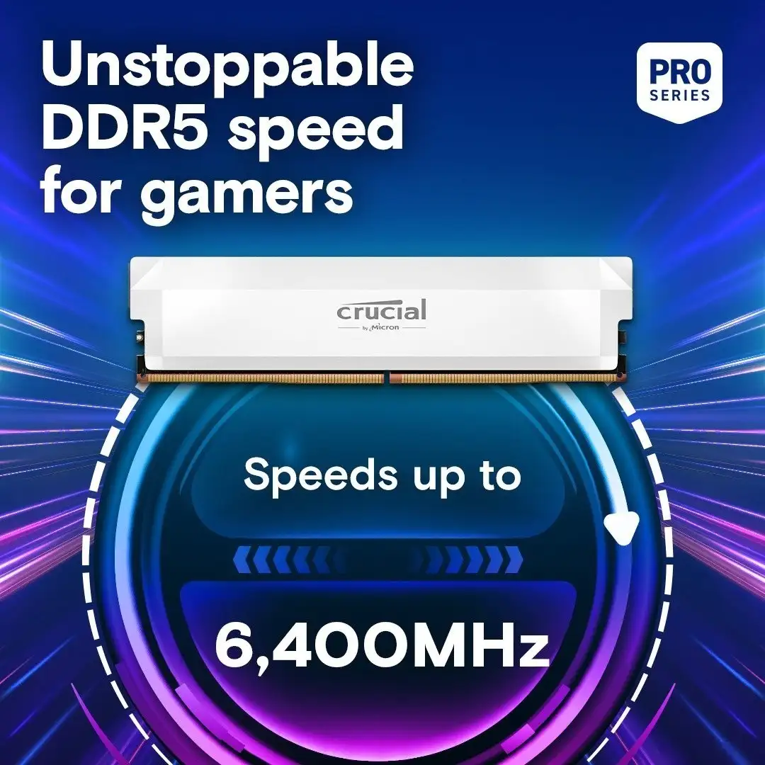 Оперативная память Crucial Pro Overclocking Edition 2x32ГБ DDR5 6400 МГц CP2K32G64C40U5W – фото товара