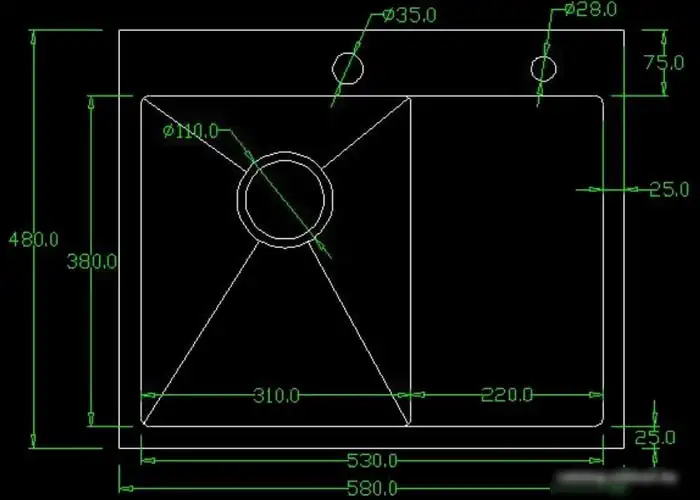 Кухонная мойка Avina HM5848R - фото товара