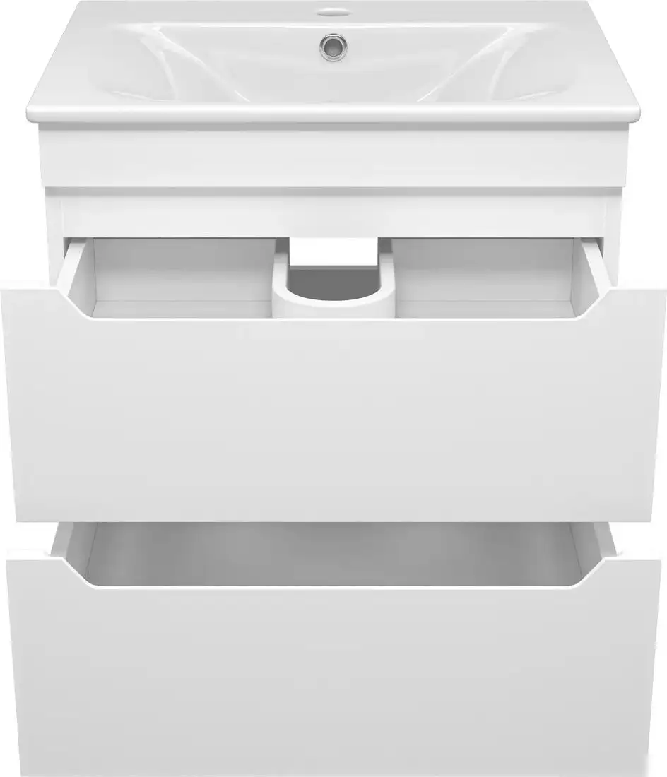 Misty Тумба под умывальник Бриз 60 П-Бри-09060-012Я+WB.FN/Breeze/60-C/WHT.G/S1 – фото товара