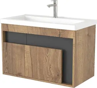 Дабер Тумба под умывальник 016 Тобага/Эридан 80 Т16.8Т.0.22 (дуб галифакс/серый) – изображение в каталоге