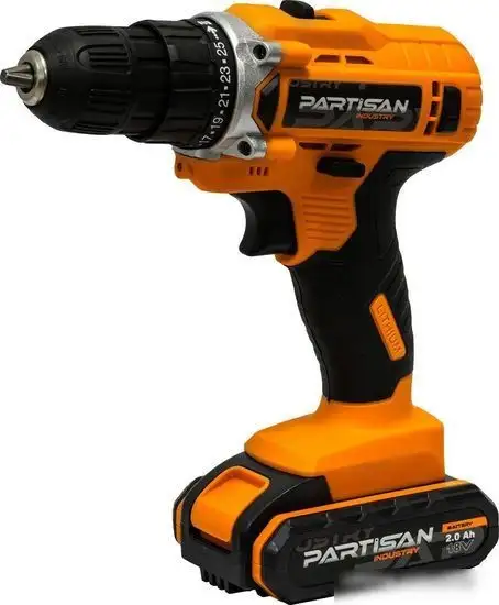 Дрель-шуруповерт Partisan AD-18.2 (с 2-мя АКБ, кейс) – фото товара