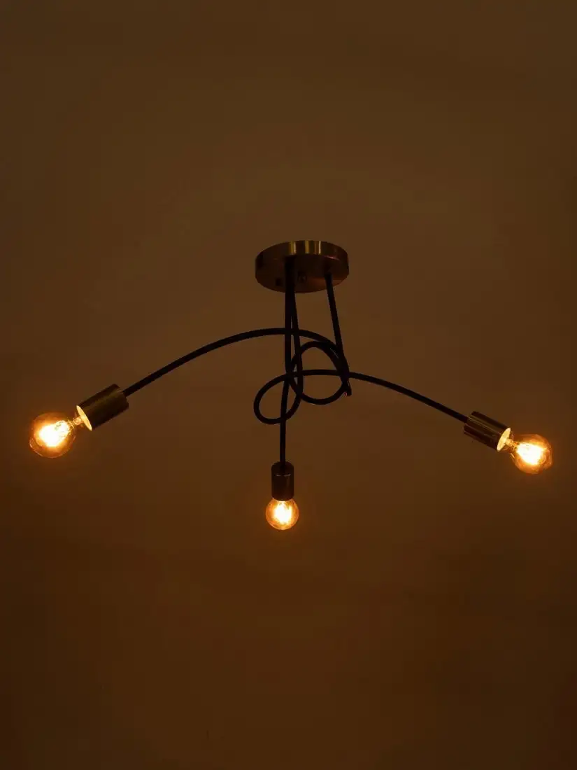 Люстра средней высоты BayerLux Узел 10777404 (черный/латунь) – фото товара