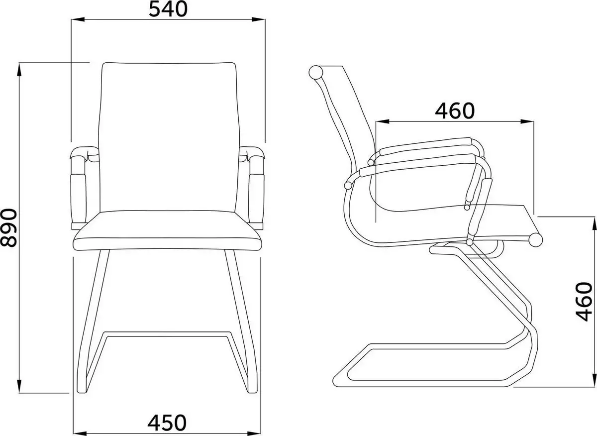 Офисный стул AksHome Mariani (экокожа черный) – фото товара