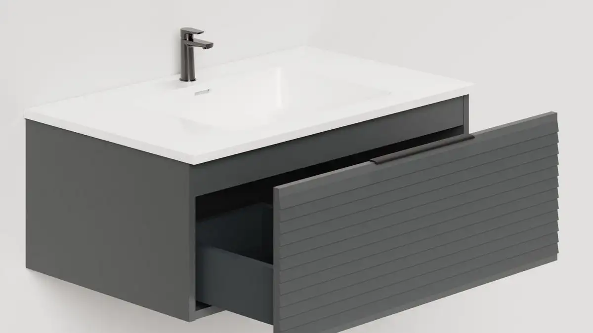 Salini Тумба под умывальник Touch Н 80 T800H1A (антрацит) – фото товара