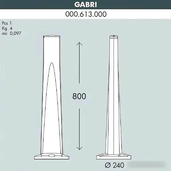 Фонарный столб Fumagalli Модерн 000.613.000.A0 – фото товара